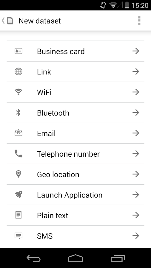    NFC TagWriter by NXP- screenshot  