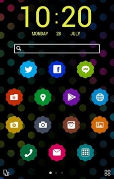 カラフルポップアイコン 壁紙 無料きせかえ Buzzhome Androidアプリ Applion