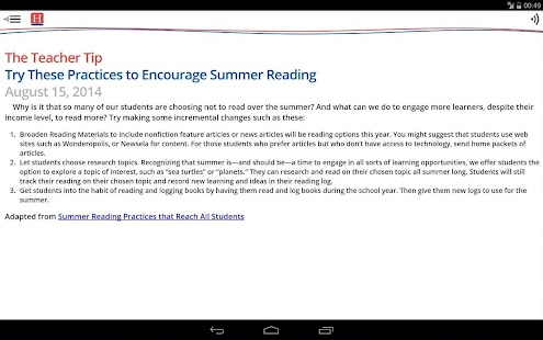 The Heinemann Teacher Tip Screenshots 1