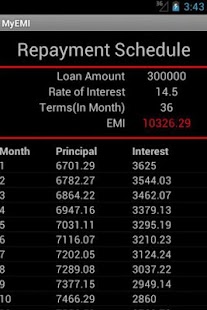 my EMI calculator compare loan Screenshots 3