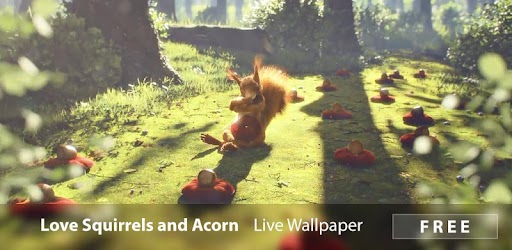 Изображения Love Squirrels and Acorn LWP на ПК с Windows