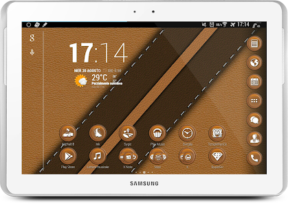 Screenshot Leather Brown Theme v1.1.2