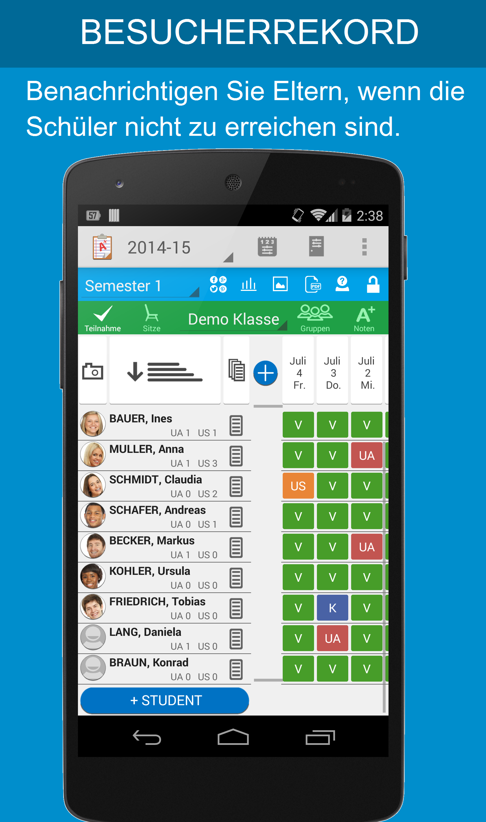 Android application Teacher Aide Pro screenshort