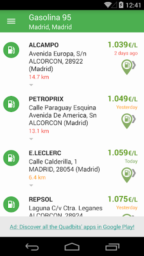 Gasoline and Diesel Spain