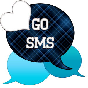 GO SMS - Blue Plaid 3.apk 1.1