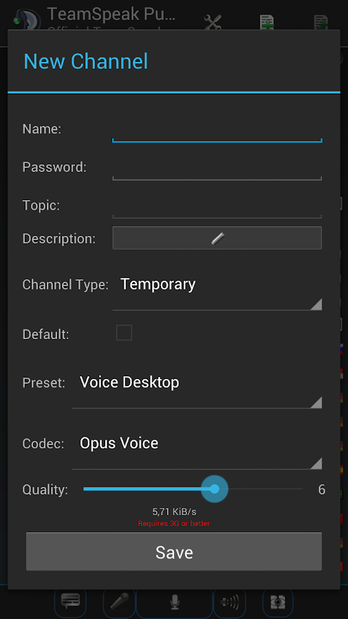   TeamSpeak 3: captura de tela 