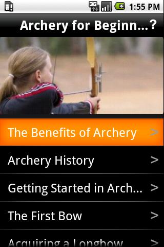 Android application Archery for Beginners screenshort