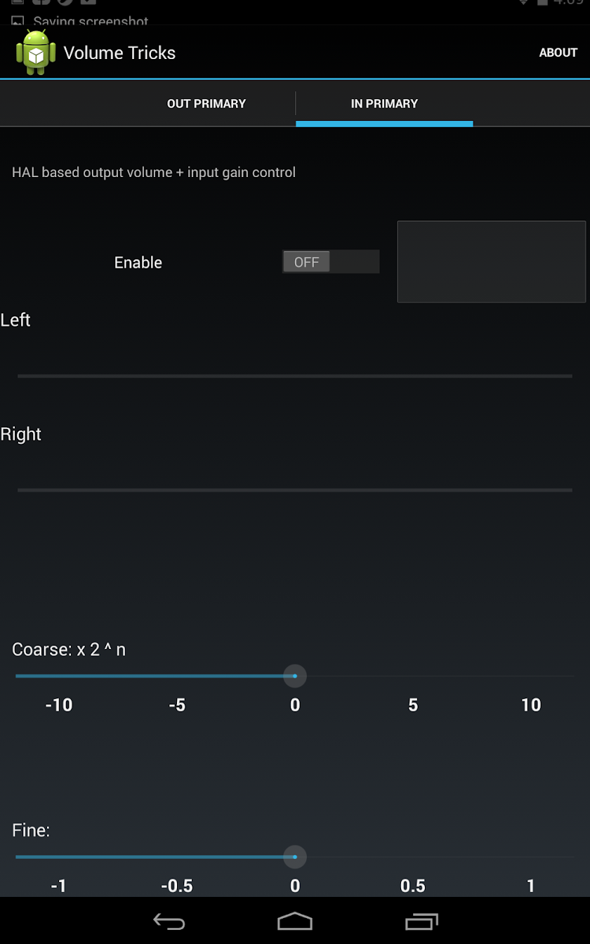 AudioTricks / VolumeTricks Screen 3