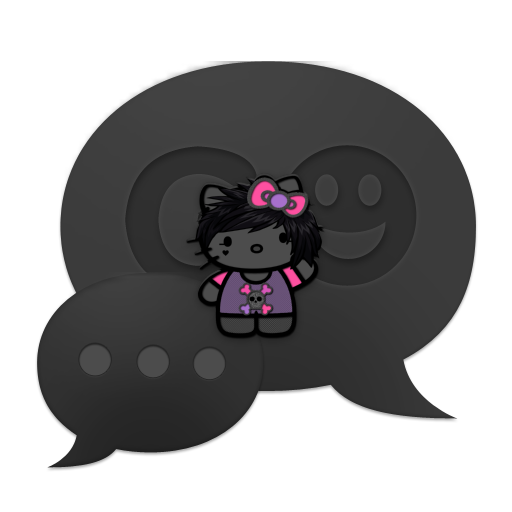 Emo Kitty Go SMS LOGO-APP點子