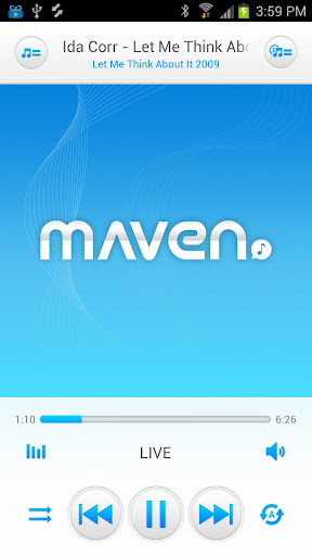 MAVEN Music Player Trình phát nhạc 3D nhiều tùy chọn + tự tải lời bài hát cho android