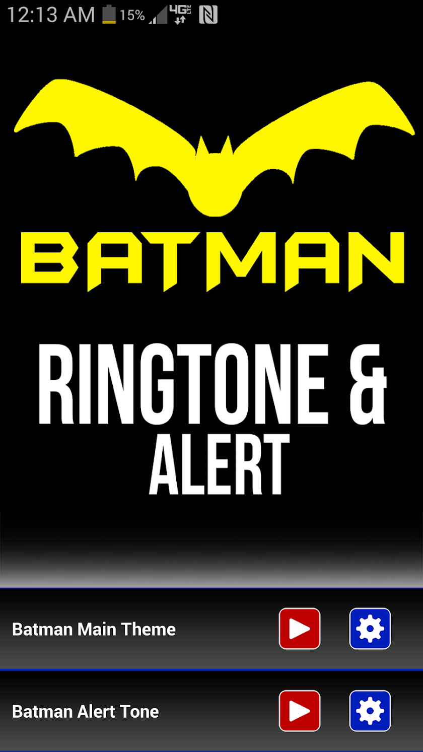 Batman Theme Ringtone &amp; Alert Screen 1