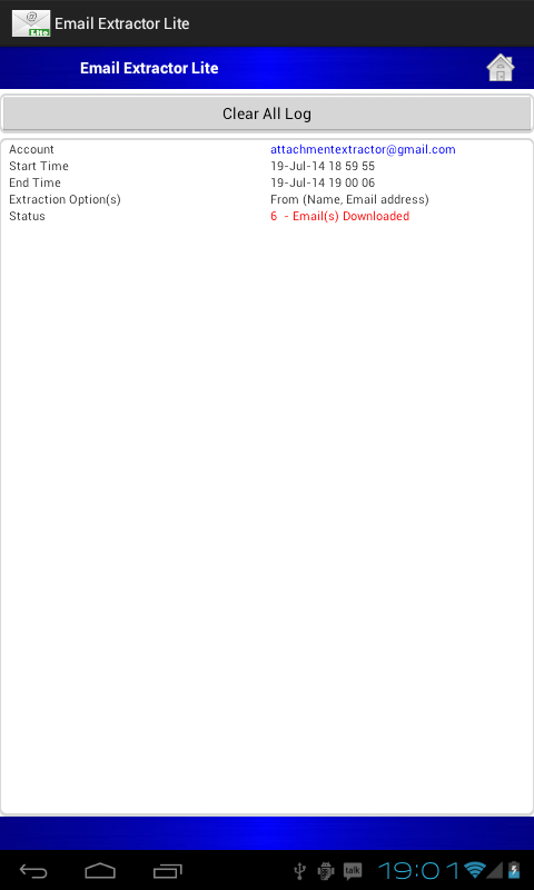   Email Extractor Lite – Capture d'écran 