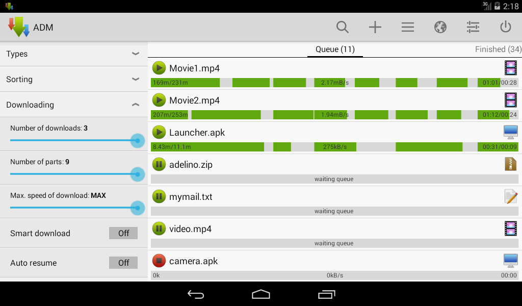 Advanced Download Manager Pro - screenshot