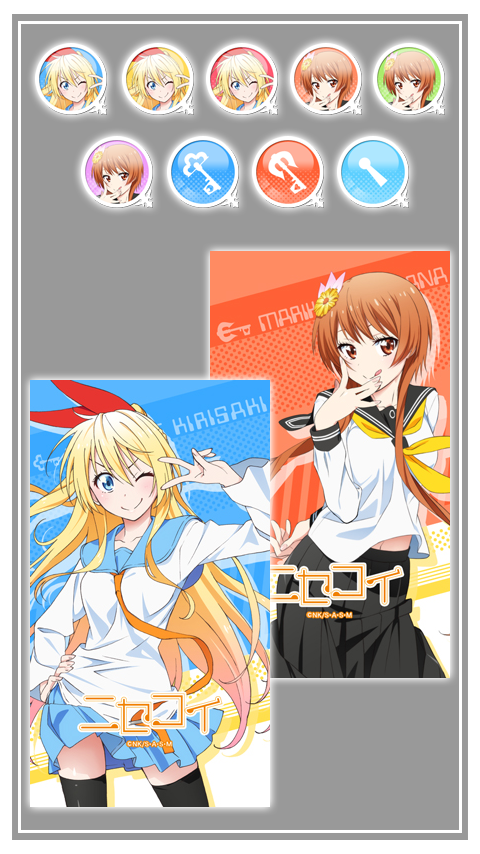 Android application ライブ壁紙/ 桐崎千棘＆橘万里花「ニセコイ」 screenshort