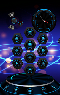 TechBlue Next Launcher Theme3D