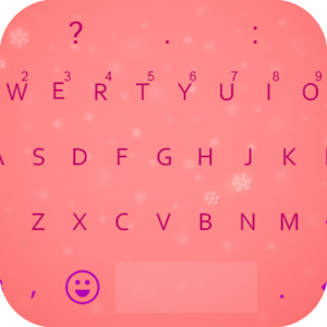 Emoji Keyboard - Pink Snow