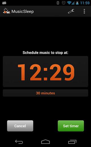 MusicSleep sleep timer