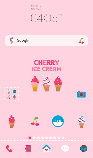 cherry ice cream dodole theme