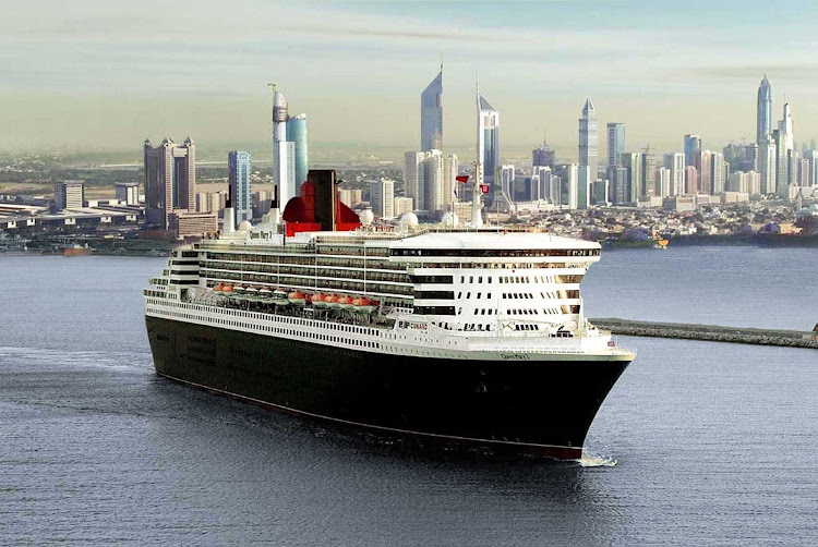 Take in the impressive skyline of Dubai, the United Arab Emirates' largest city, on a cruise aboard Queen Mary 2.