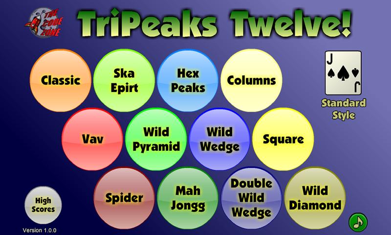 TriPeaks Twelve Screen 2