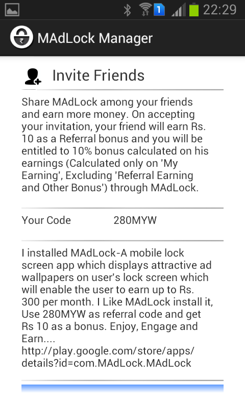 MAdLock - screenshot