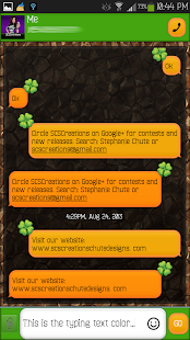 GO SMS - Shamrock 2 Screenshots 0