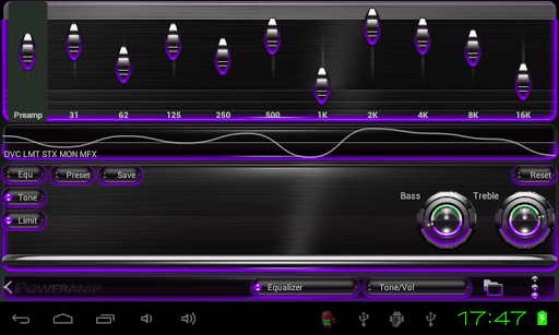 【免費音樂App】Poweramp skin Purple Glow-APP點子