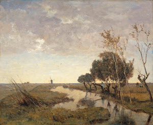 RIJKS: Paul Joseph Constantin Gabriël: A Watercourse near Abcoude 1878