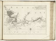 Kaart van de noordkust van Bretagne, 1726