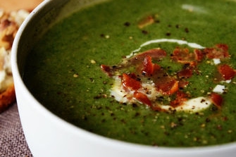 Sunday night Portobello Mushroom Soup with Gruyere Toasties