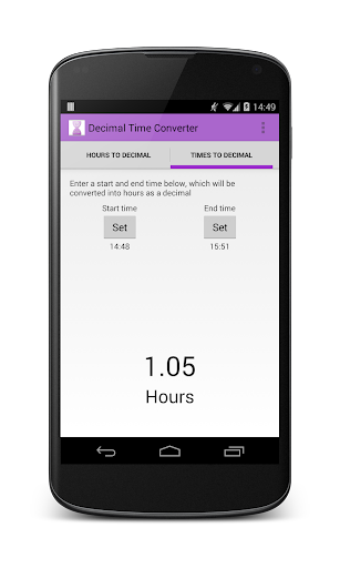 Decimal Time Converter