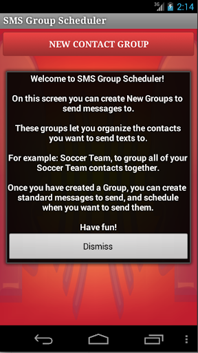 SMS Group Scheduler