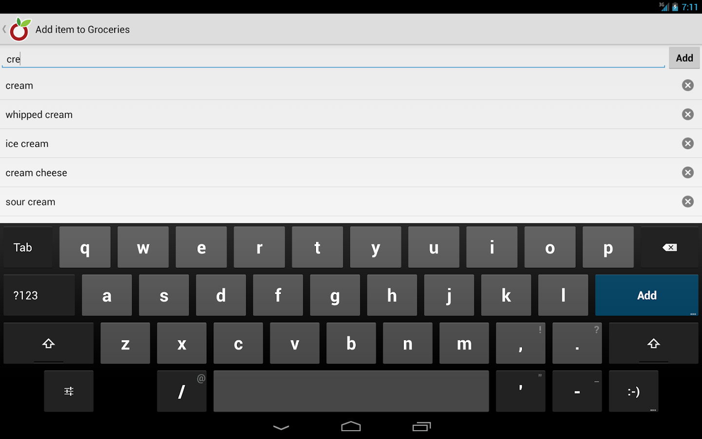 Our Groceries Shopping List Android Apps on Google Play