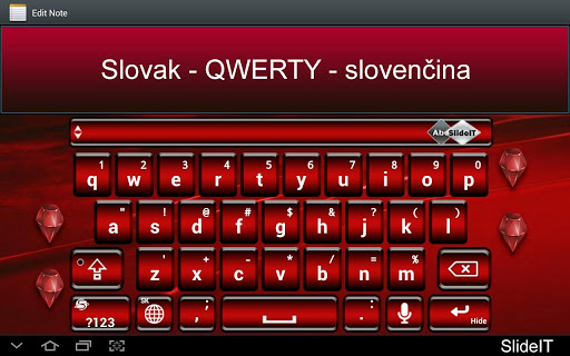 SlideIT Slovak QWERTY Pack
