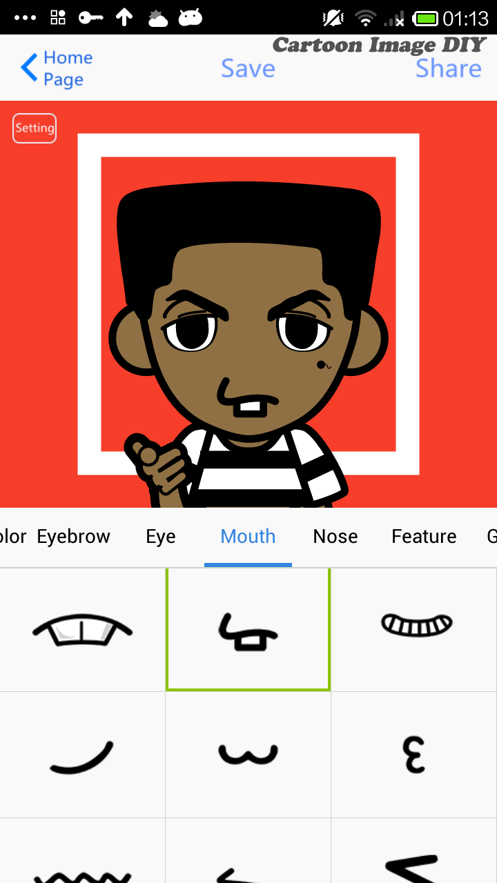 Cartoon Image DIY Screen 2