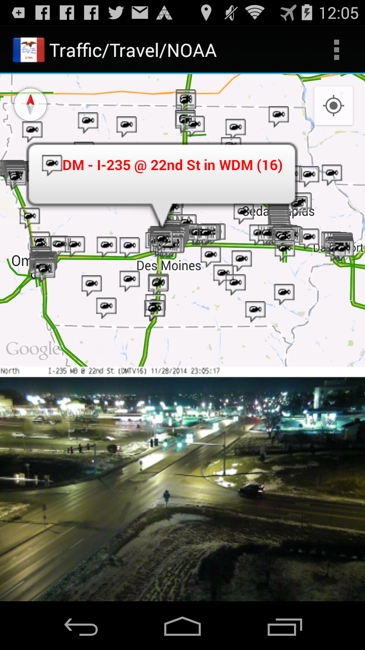 Iowa Traffic Cameras Pro Screen 2