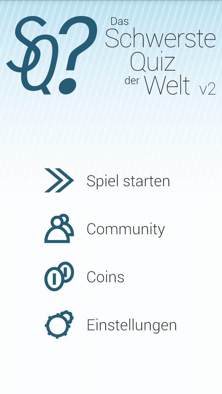 Das schwerste Quiz der Welt V2 Screen 1