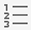 Gmail Compose Numbered list icon