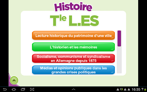 Android application ExoNathan BAC Histoire Term screenshort
