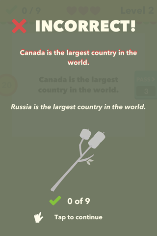 True or False - Test Your Wits Screen 3