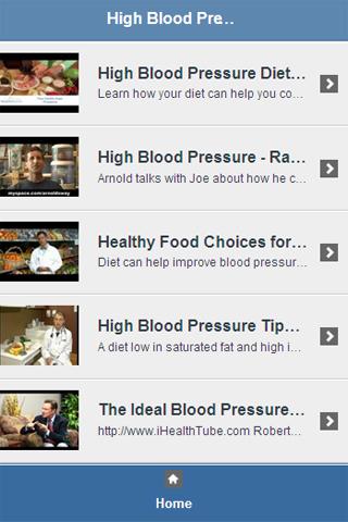 【免費媒體與影片App】High Blood Pressure Diet Video-APP點子