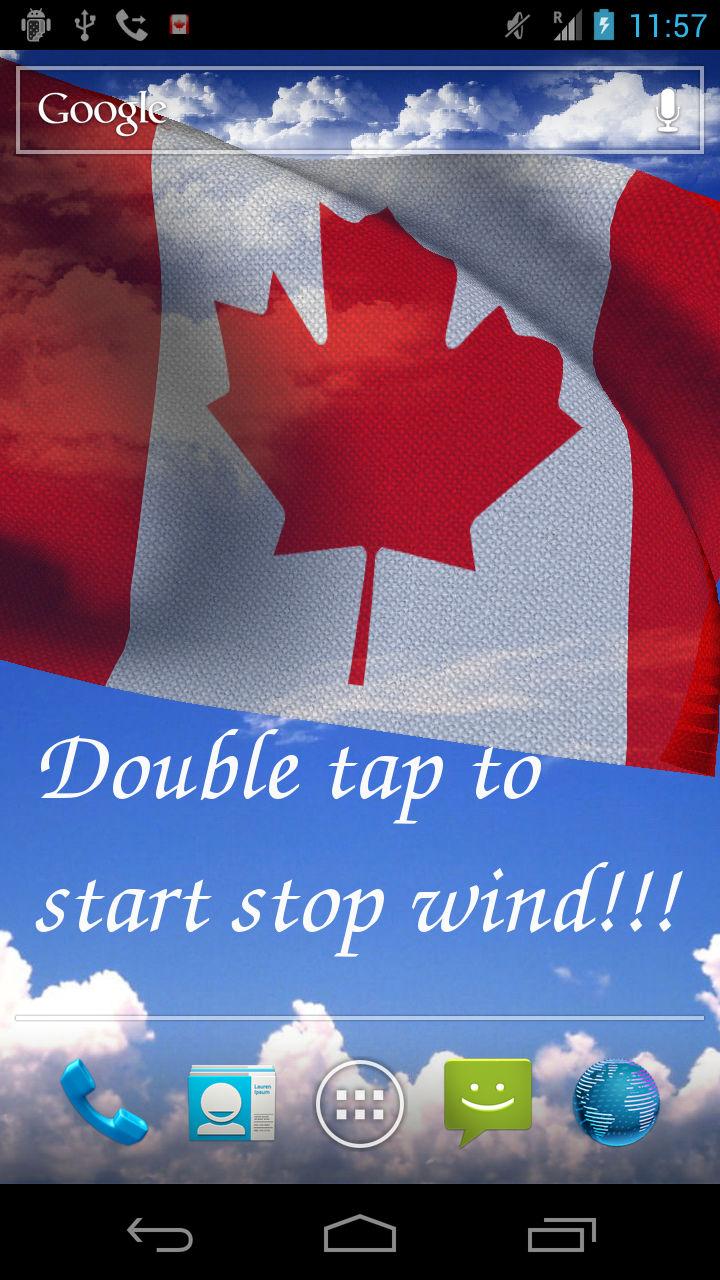3D Canada Flag Screen 1