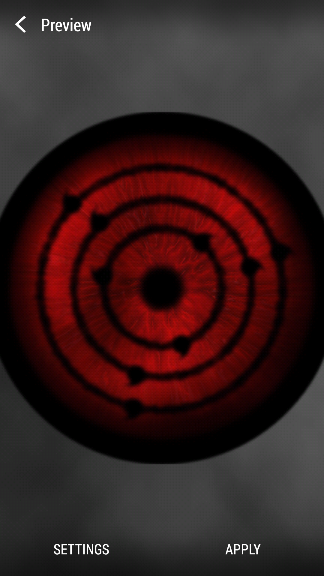Android application New Sharingan Live Wallpaper screenshort