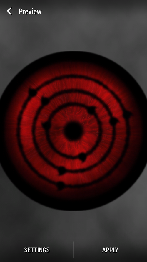 Android application New Sharingan Live Wallpaper screenshort