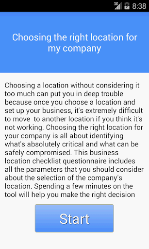 Choose the right location