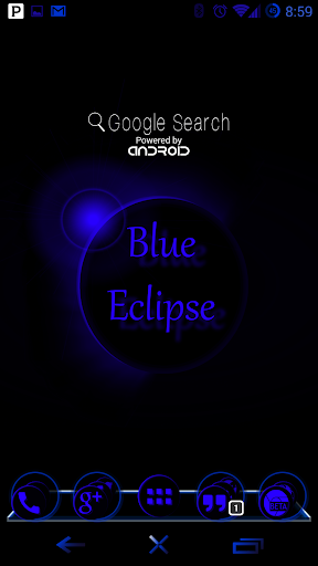 Blue Eclipse Launcher Theme