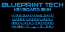 Blue Tech Keyboard Skin APK