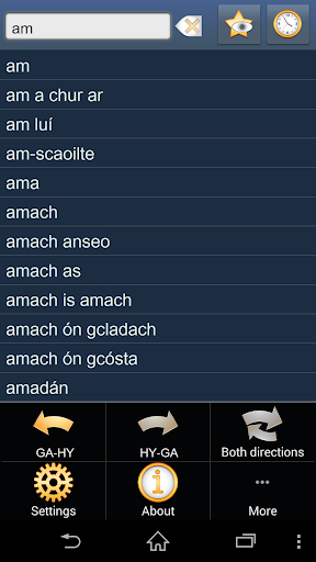 Irish Armenian dictionary