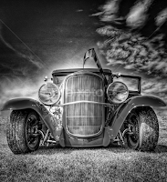 Sky Rod by Ron Meyers - Black & White Objects & Still Life