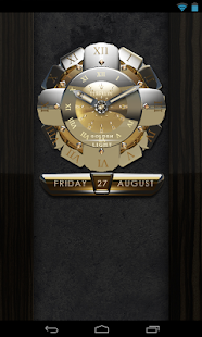 【免費生活App】clock widget Golden Light-APP點子